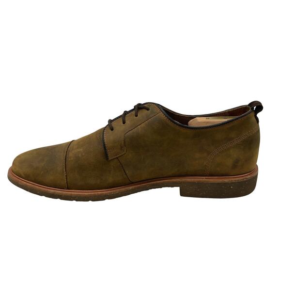Warfield & Grand Shoes Mens 9.5 Olive Suede Cap Toe Derby Leather Dress Casual main image 10